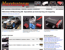 Tablet Screenshot of maxxtuning.se